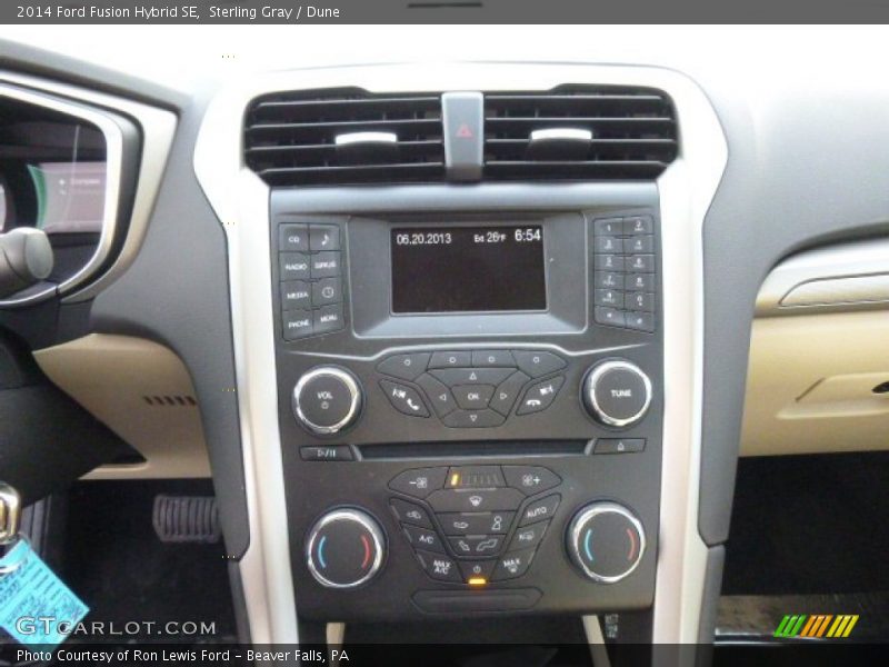 Sterling Gray / Dune 2014 Ford Fusion Hybrid SE