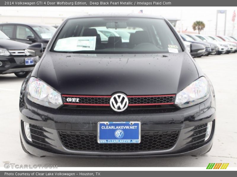 Deep Black Pearl Metallic / Intelagos Plaid Cloth 2014 Volkswagen GTI 4 Door Wolfsburg Edition