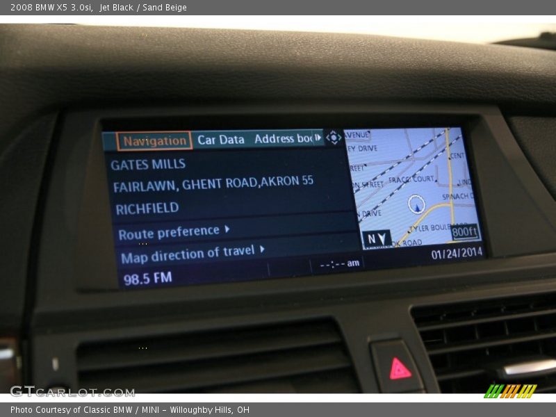 Jet Black / Sand Beige 2008 BMW X5 3.0si