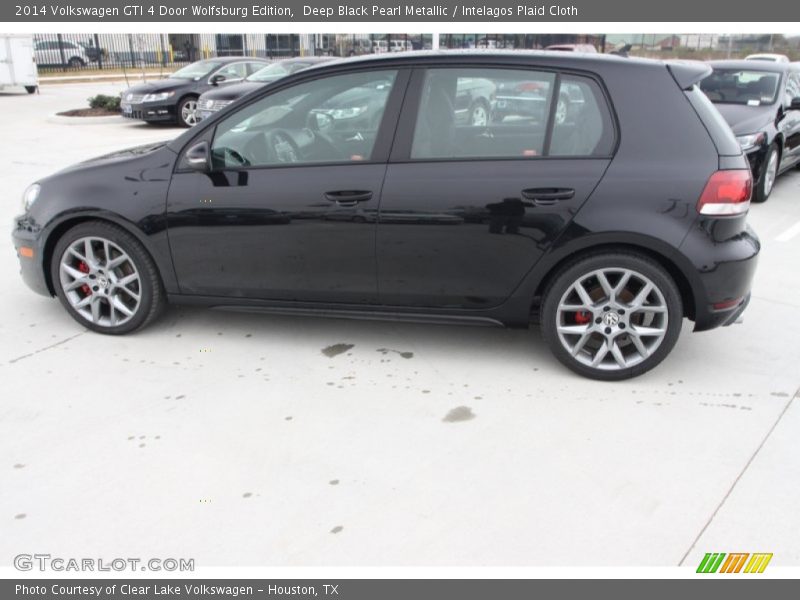 Deep Black Pearl Metallic / Intelagos Plaid Cloth 2014 Volkswagen GTI 4 Door Wolfsburg Edition