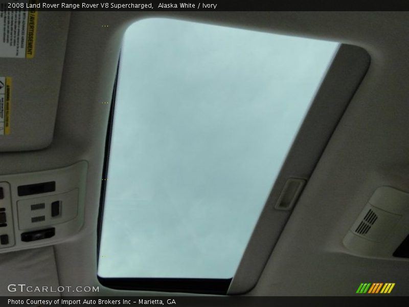 Alaska White / Ivory 2008 Land Rover Range Rover V8 Supercharged