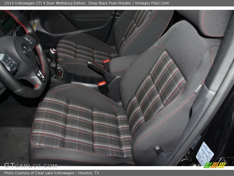 Deep Black Pearl Metallic / Intelagos Plaid Cloth 2014 Volkswagen GTI 4 Door Wolfsburg Edition