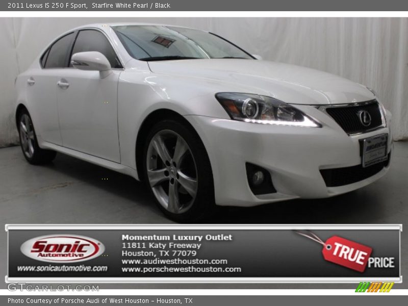 Starfire White Pearl / Black 2011 Lexus IS 250 F Sport