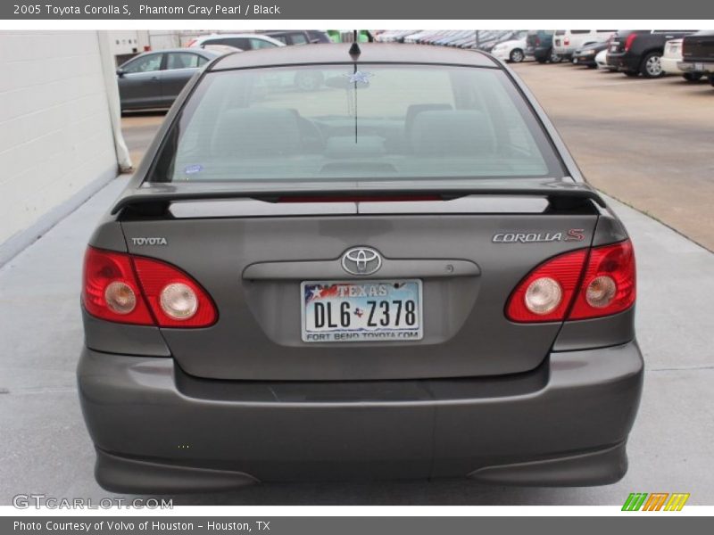 Phantom Gray Pearl / Black 2005 Toyota Corolla S