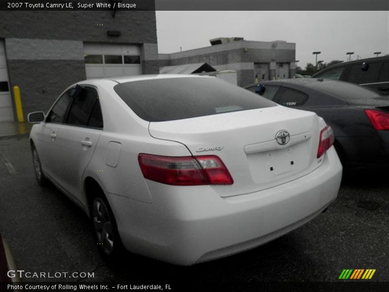 Super White / Bisque 2007 Toyota Camry LE