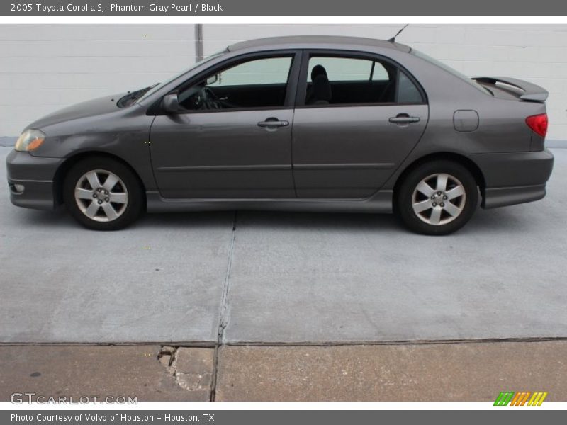 Phantom Gray Pearl / Black 2005 Toyota Corolla S