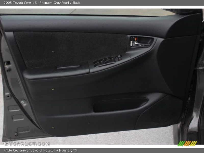 Phantom Gray Pearl / Black 2005 Toyota Corolla S