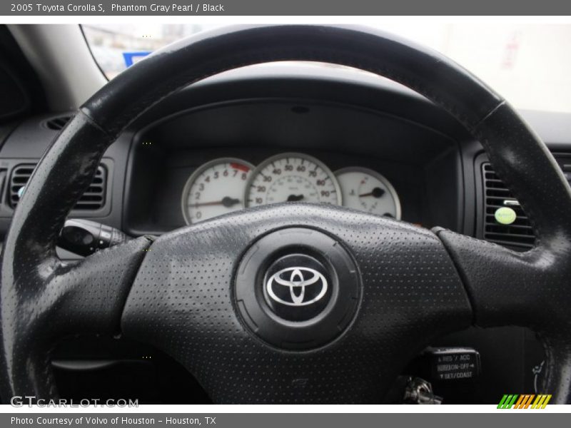 Phantom Gray Pearl / Black 2005 Toyota Corolla S