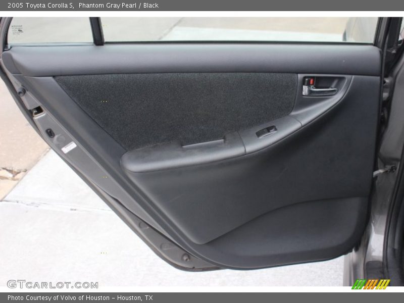 Phantom Gray Pearl / Black 2005 Toyota Corolla S