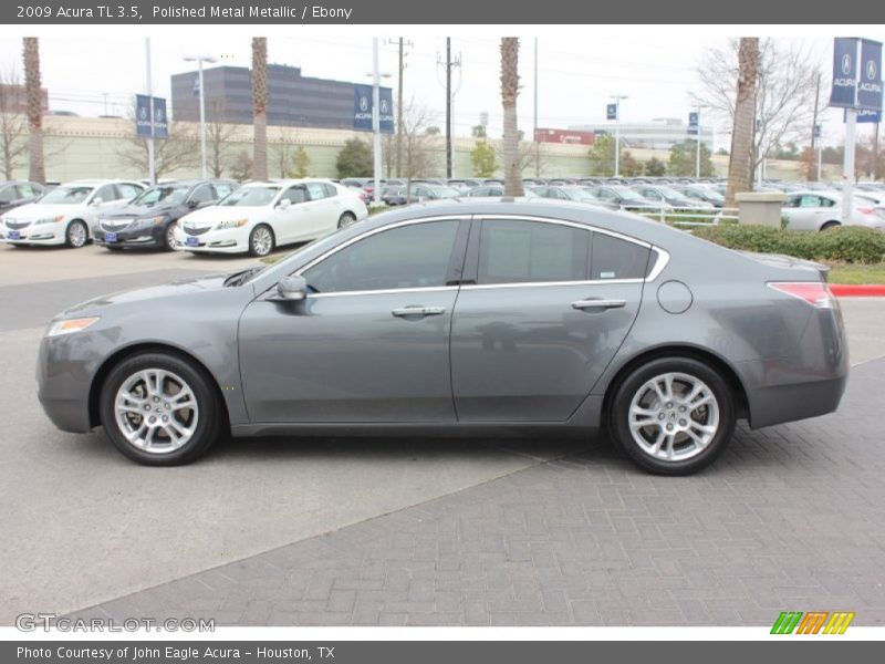 Polished Metal Metallic / Ebony 2009 Acura TL 3.5