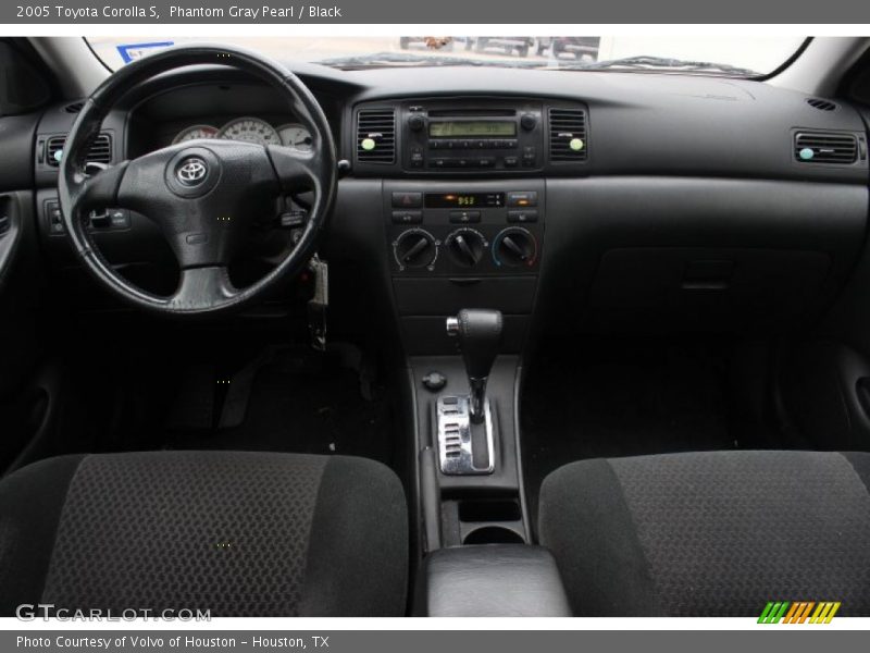 Phantom Gray Pearl / Black 2005 Toyota Corolla S