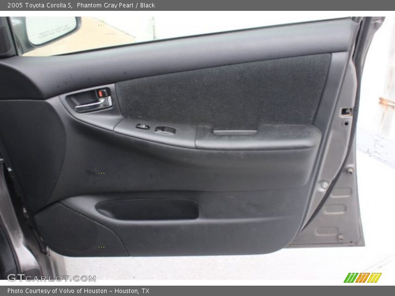 Phantom Gray Pearl / Black 2005 Toyota Corolla S