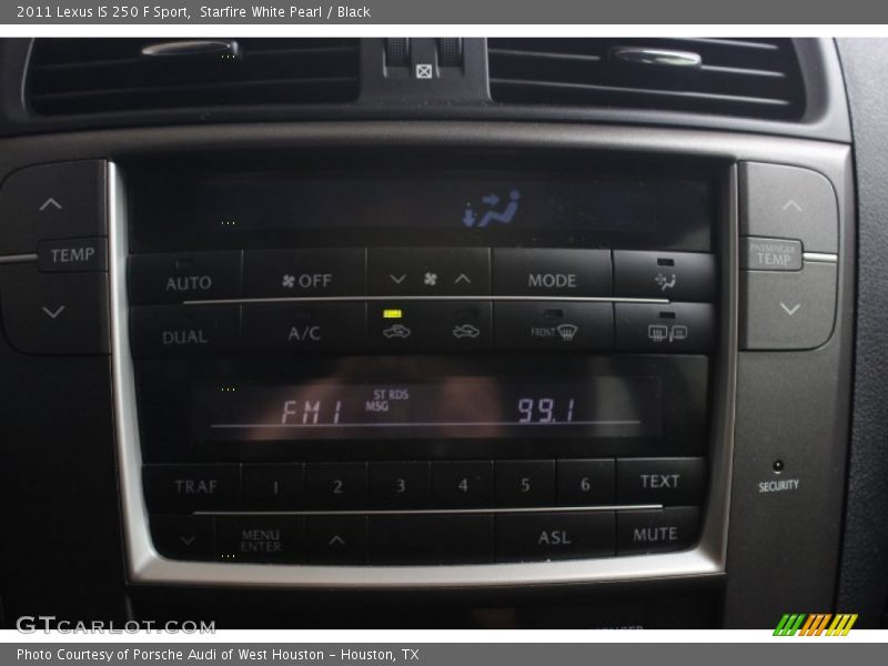 Starfire White Pearl / Black 2011 Lexus IS 250 F Sport