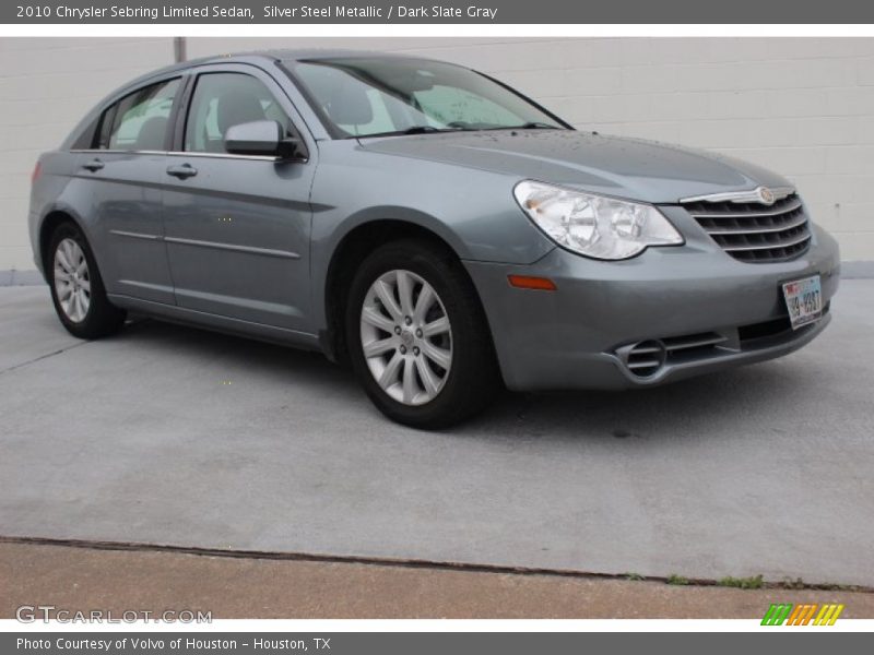 Silver Steel Metallic / Dark Slate Gray 2010 Chrysler Sebring Limited Sedan