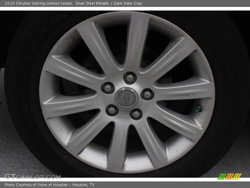 Silver Steel Metallic / Dark Slate Gray 2010 Chrysler Sebring Limited Sedan