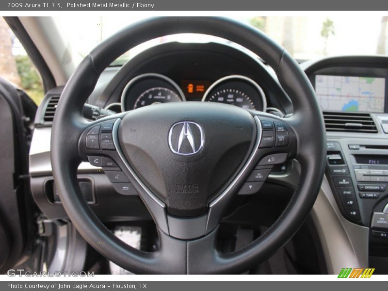 Polished Metal Metallic / Ebony 2009 Acura TL 3.5