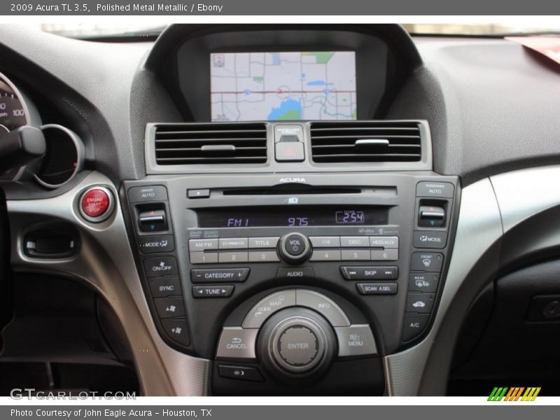 Polished Metal Metallic / Ebony 2009 Acura TL 3.5