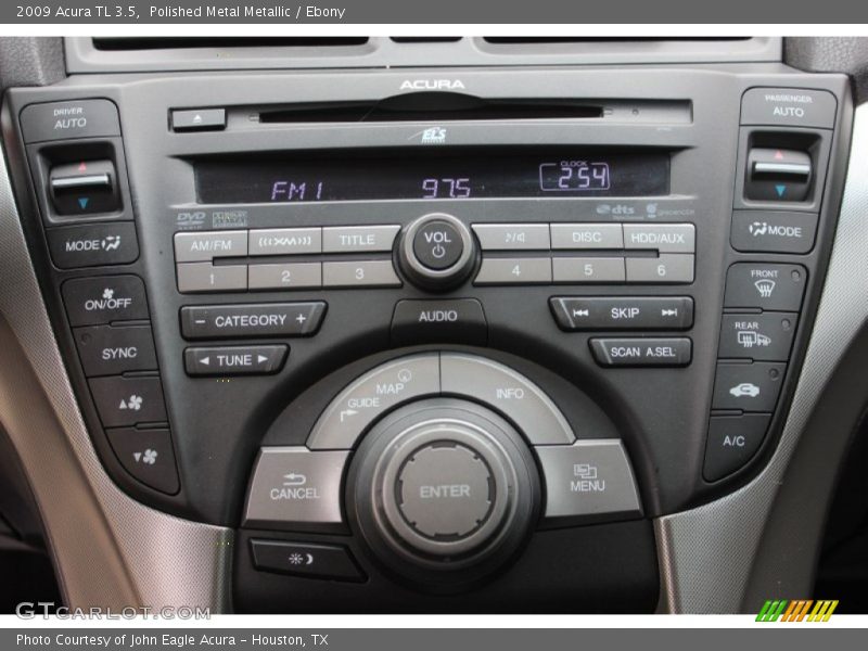 Polished Metal Metallic / Ebony 2009 Acura TL 3.5