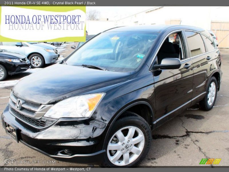 Crystal Black Pearl / Black 2011 Honda CR-V SE 4WD