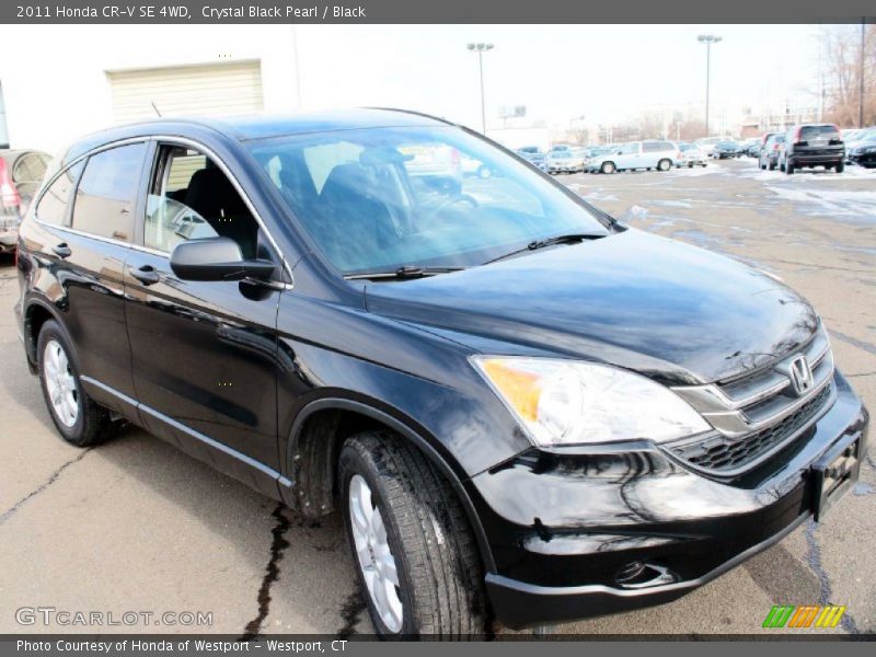 Crystal Black Pearl / Black 2011 Honda CR-V SE 4WD