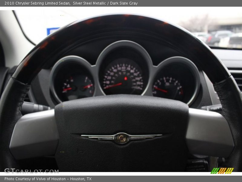 Silver Steel Metallic / Dark Slate Gray 2010 Chrysler Sebring Limited Sedan