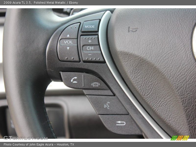 Polished Metal Metallic / Ebony 2009 Acura TL 3.5