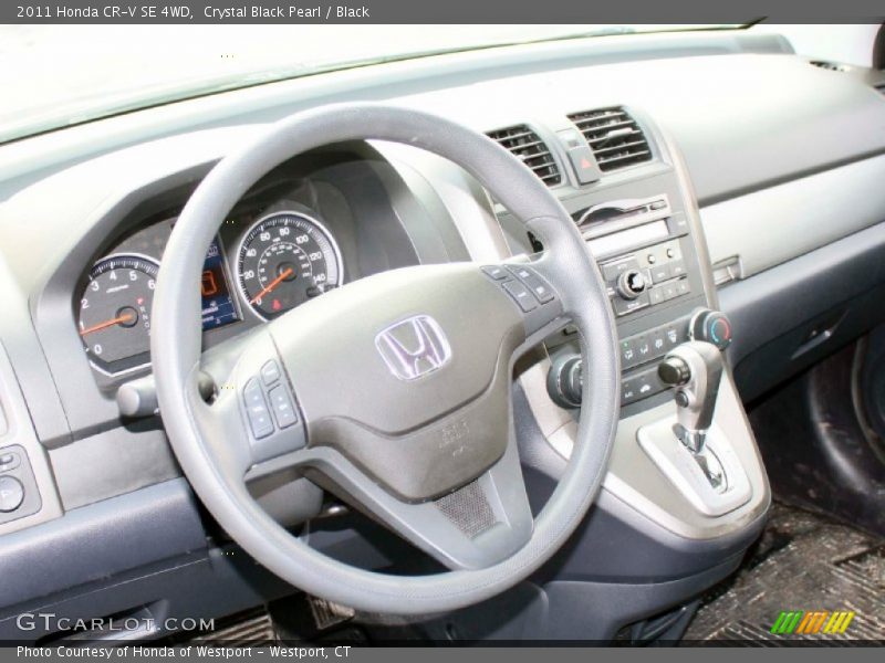 Crystal Black Pearl / Black 2011 Honda CR-V SE 4WD