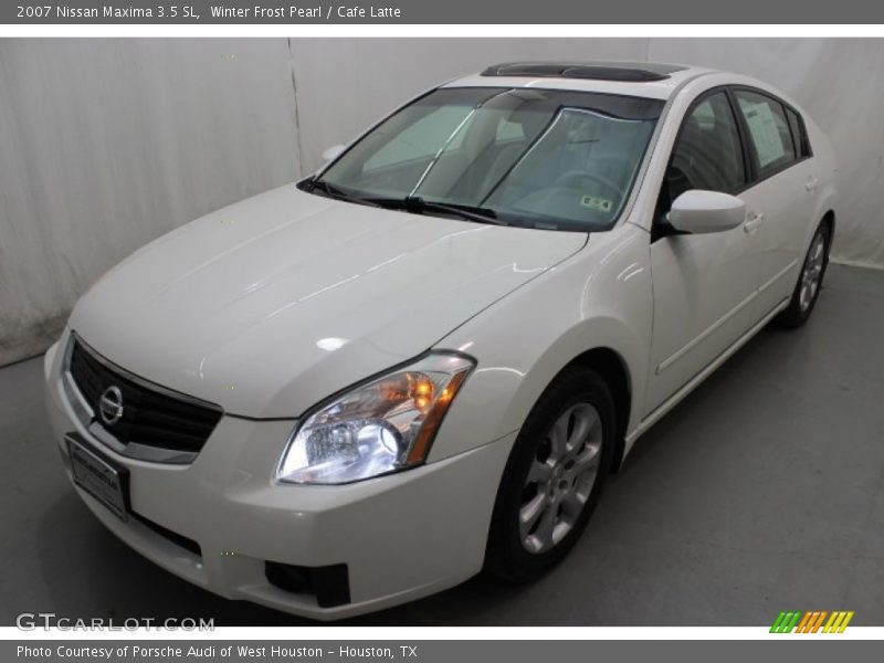 Winter Frost Pearl / Cafe Latte 2007 Nissan Maxima 3.5 SL