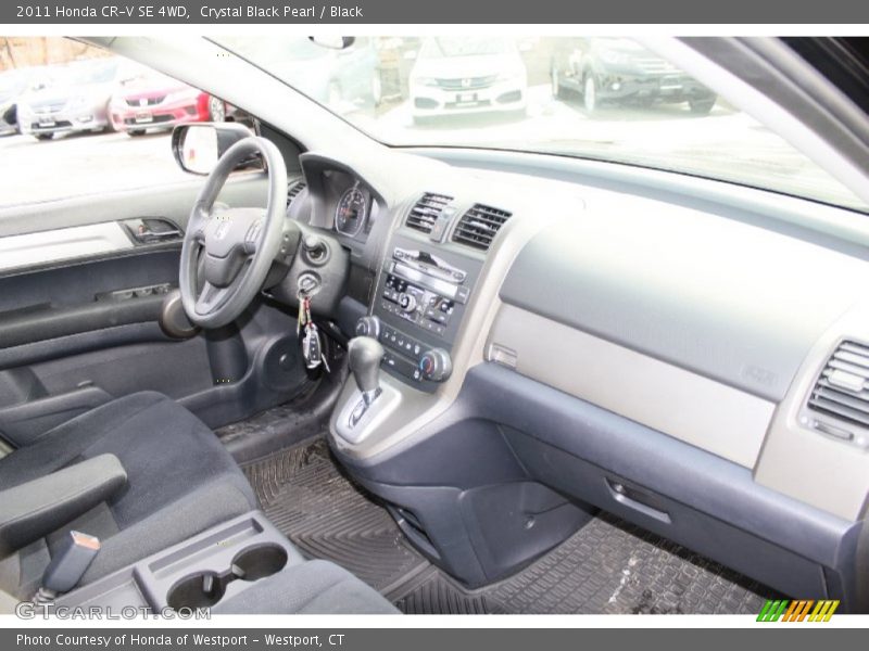 Crystal Black Pearl / Black 2011 Honda CR-V SE 4WD