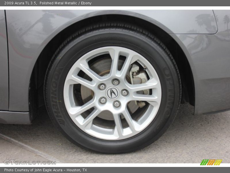 Polished Metal Metallic / Ebony 2009 Acura TL 3.5