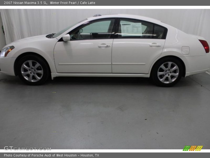 Winter Frost Pearl / Cafe Latte 2007 Nissan Maxima 3.5 SL