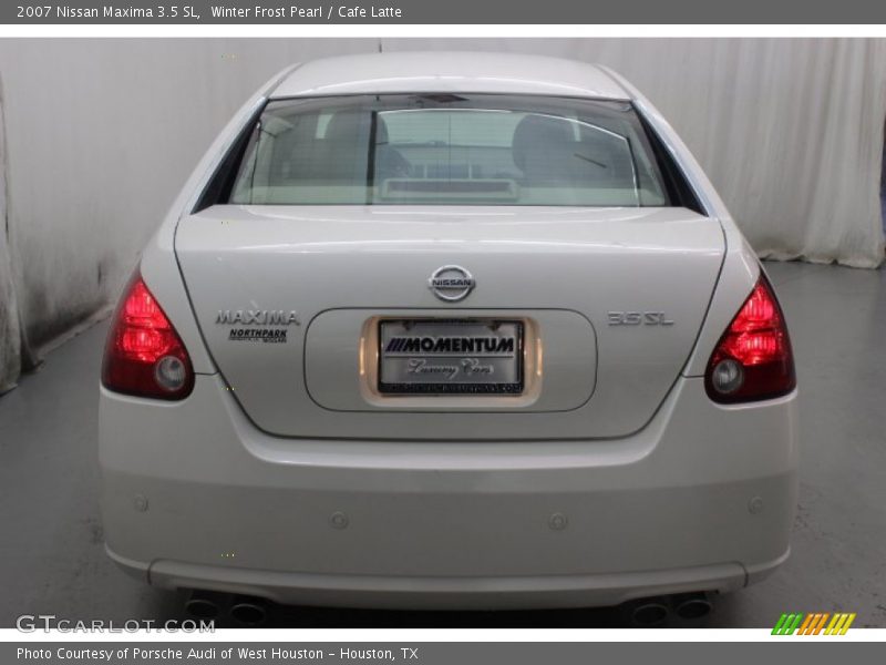 Winter Frost Pearl / Cafe Latte 2007 Nissan Maxima 3.5 SL