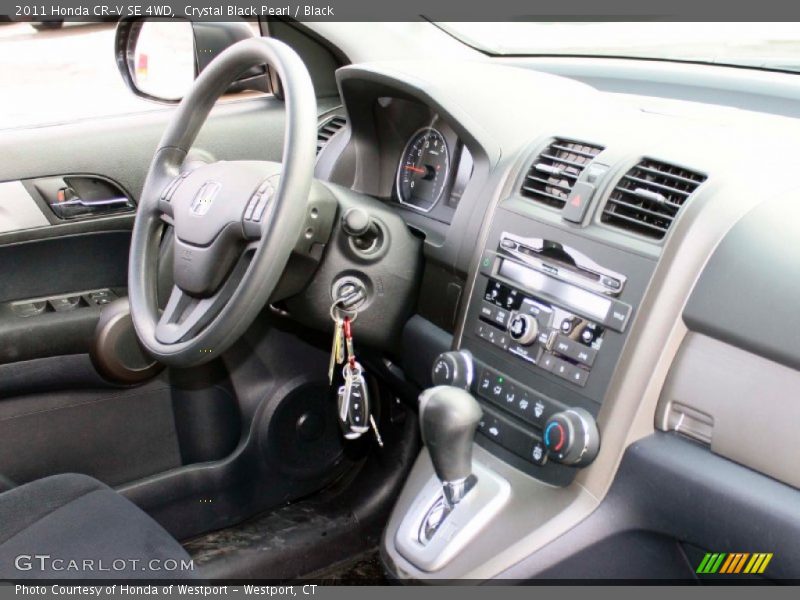Crystal Black Pearl / Black 2011 Honda CR-V SE 4WD