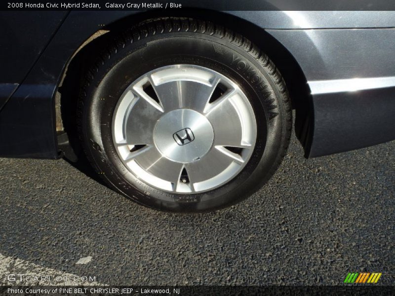 Galaxy Gray Metallic / Blue 2008 Honda Civic Hybrid Sedan