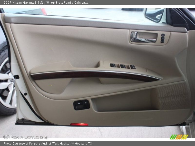Winter Frost Pearl / Cafe Latte 2007 Nissan Maxima 3.5 SL