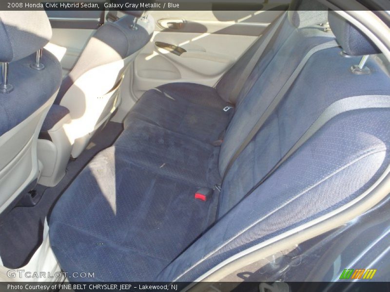 Galaxy Gray Metallic / Blue 2008 Honda Civic Hybrid Sedan