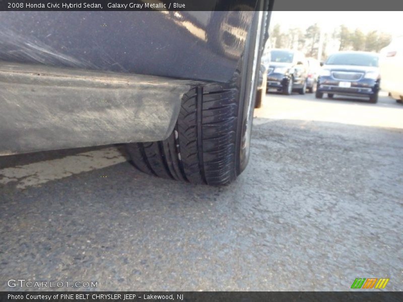 Galaxy Gray Metallic / Blue 2008 Honda Civic Hybrid Sedan