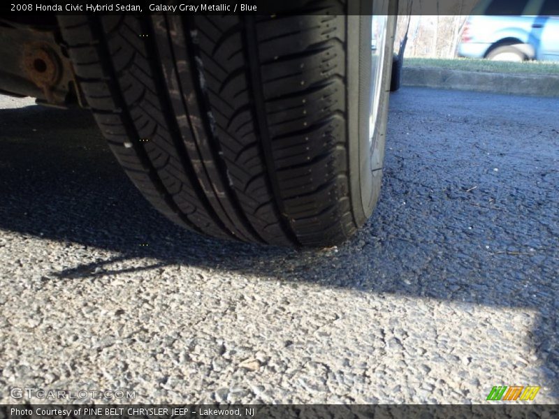 Galaxy Gray Metallic / Blue 2008 Honda Civic Hybrid Sedan