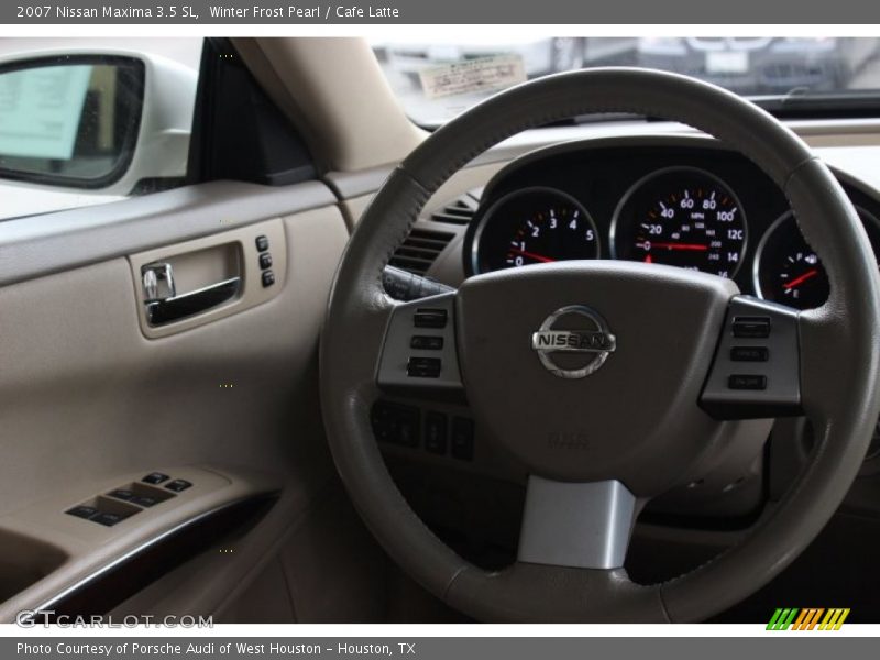 Winter Frost Pearl / Cafe Latte 2007 Nissan Maxima 3.5 SL