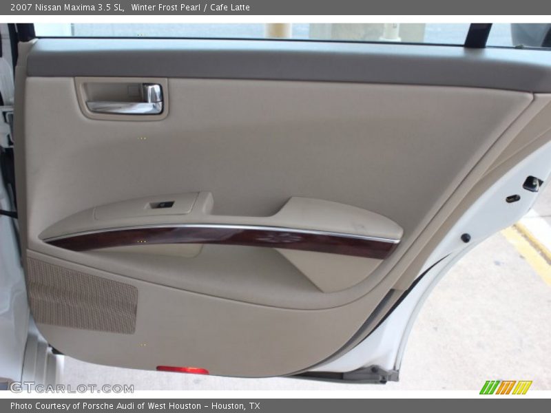 Winter Frost Pearl / Cafe Latte 2007 Nissan Maxima 3.5 SL