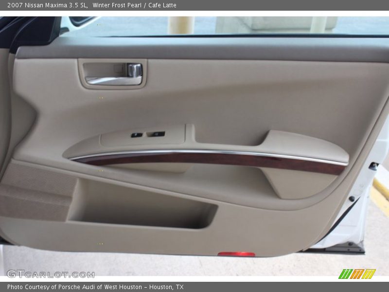 Winter Frost Pearl / Cafe Latte 2007 Nissan Maxima 3.5 SL