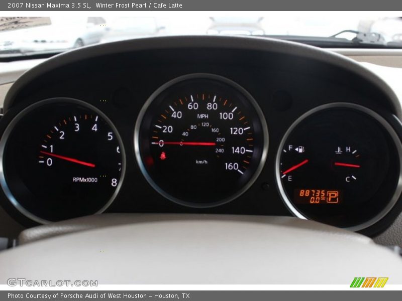 Winter Frost Pearl / Cafe Latte 2007 Nissan Maxima 3.5 SL