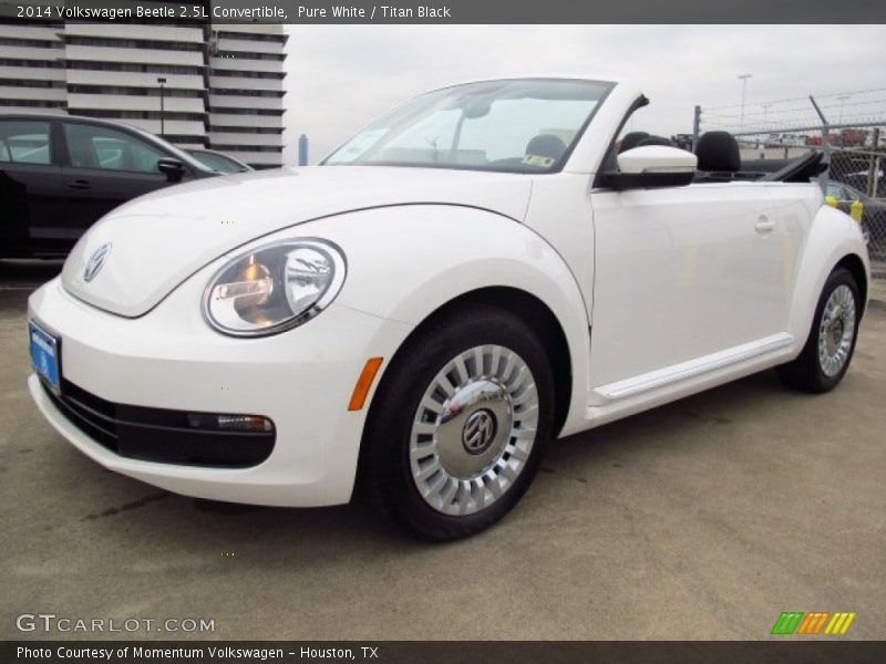 Pure White / Titan Black 2014 Volkswagen Beetle 2.5L Convertible