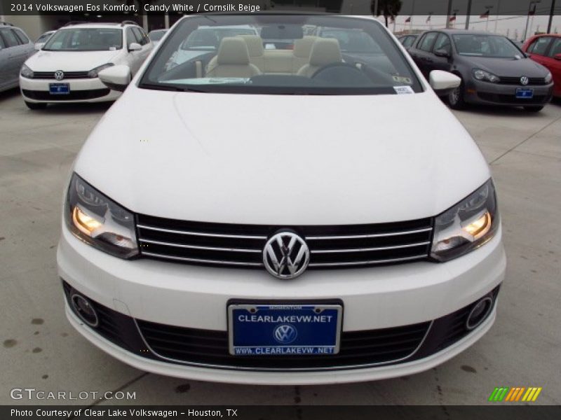 Candy White / Cornsilk Beige 2014 Volkswagen Eos Komfort