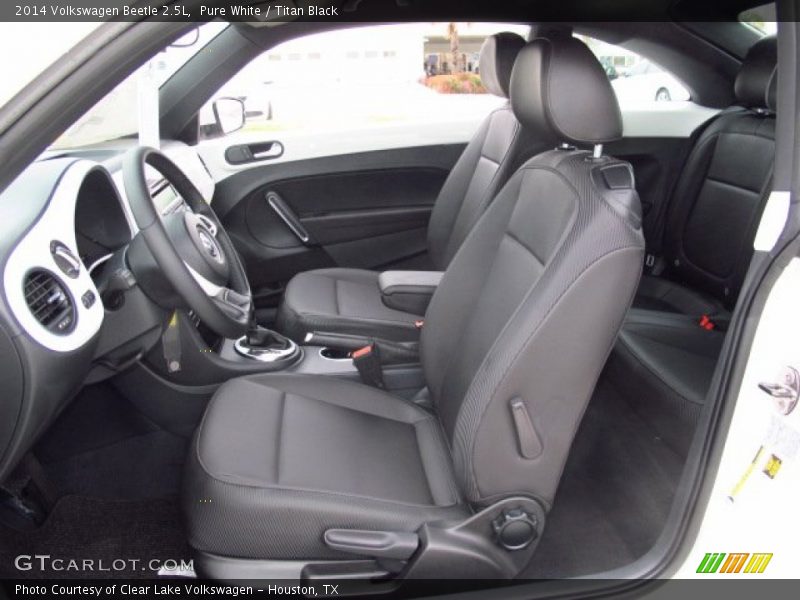 Pure White / Titan Black 2014 Volkswagen Beetle 2.5L