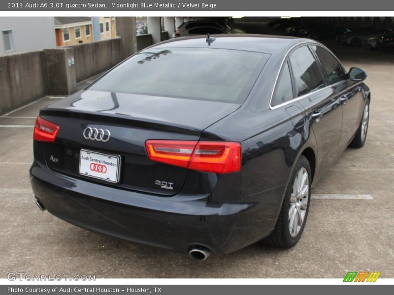 Moonlight Blue Metallic / Velvet Beige 2013 Audi A6 3.0T quattro Sedan