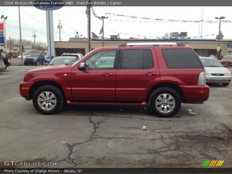 Vivid Red Metallic / Camel 2006 Mercury Mountaineer Premier AWD