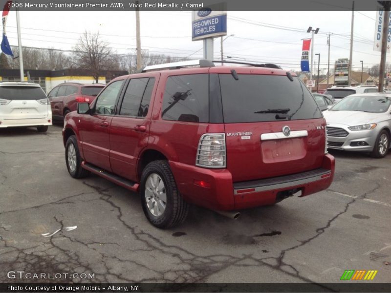 Vivid Red Metallic / Camel 2006 Mercury Mountaineer Premier AWD