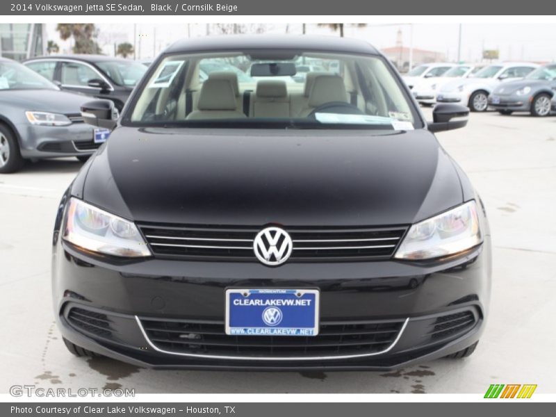 Black / Cornsilk Beige 2014 Volkswagen Jetta SE Sedan