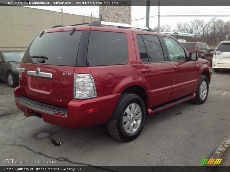 Vivid Red Metallic / Camel 2006 Mercury Mountaineer Premier AWD